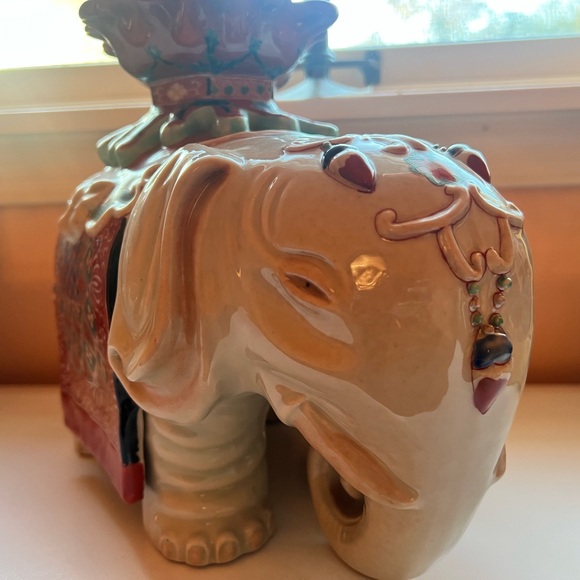 Antique Edo/Meiji Period 18/19c Japanese Porcelain Elephant Kakiemon Style - Picture 13 of 14